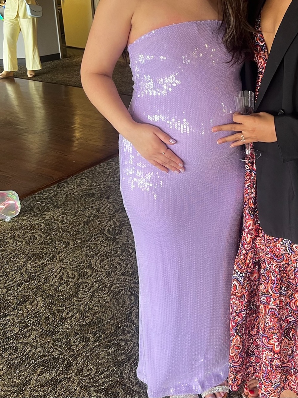 Nordstrom Lavender Sequin Maxi Dress